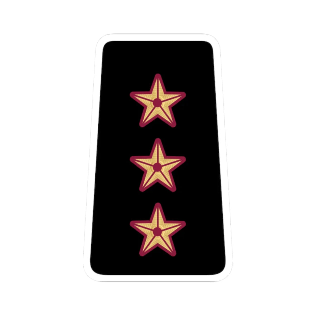 09. QENF CAPT (Qatar) (Military Rank) STICKER Vinyl Kiss-Cut Decal 2 Inch White - The Sticker Space