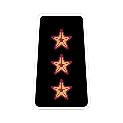 09. QENF CAPT (Qatar) (Military Rank) STICKER Vinyl Kiss-Cut Decal 3 Inch White - The Sticker Space