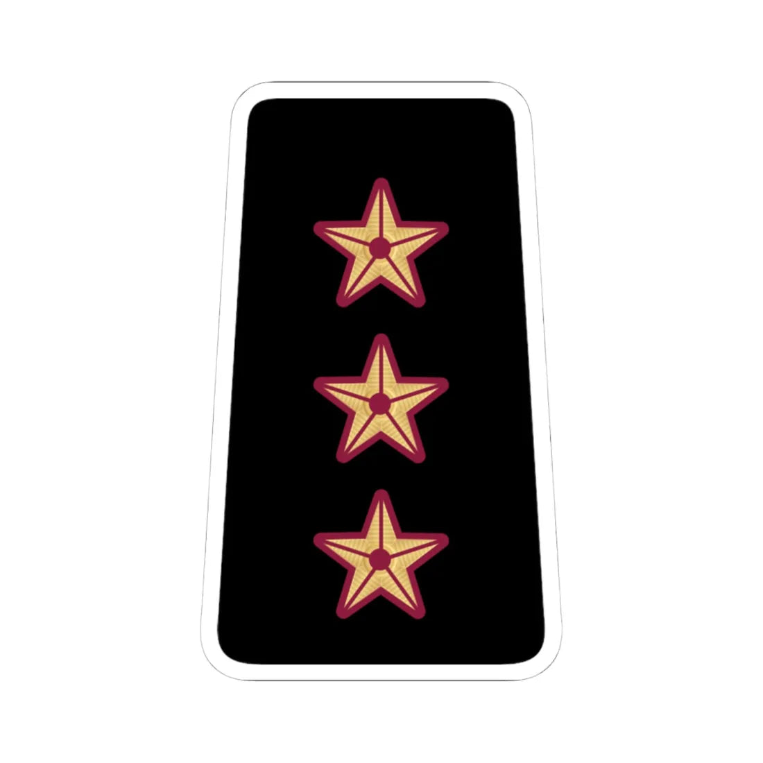 09. QENF CAPT (Qatar) (Military Rank) STICKER Vinyl Kiss-Cut Decal 4 Inch White - The Sticker Space