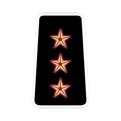 09. QENF CAPT (Qatar) (Military Rank) STICKER Vinyl Kiss-Cut Decal 4 Inch White - The Sticker Space