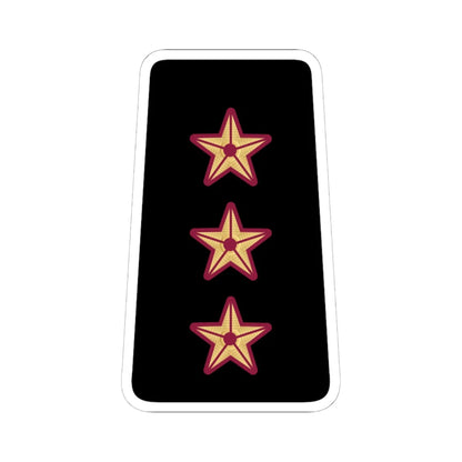 09. QENF CAPT (Qatar) (Military Rank) STICKER Vinyl Kiss-Cut Decal 6 Inch White - The Sticker Space