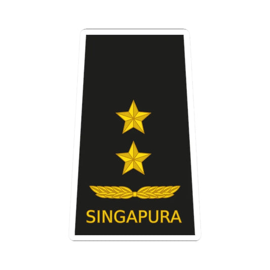09 RSN OF07 (Singapore) (Military Rank) STICKER Vinyl Kiss-Cut Decal 2 Inch White - The Sticker Space