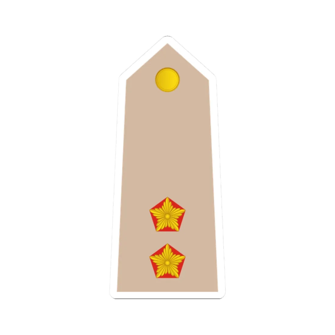 09 Somali Army 1LT (Mali) (Military Rank) STICKER Vinyl Kiss-Cut Decal 2 Inch White - The Sticker Space