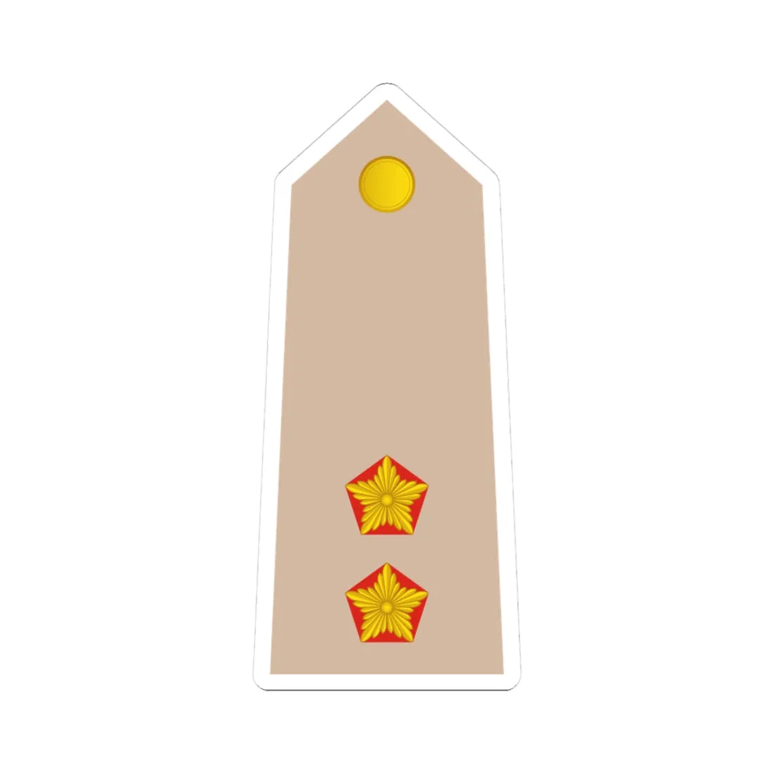 09 Somali Army 1LT (Mali) (Military Rank) STICKER Vinyl Kiss-Cut Decal 3 Inch White - The Sticker Space