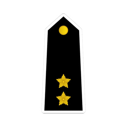 09 Somali Navy 1LT (Mali) (Military Rank) STICKER Vinyl Kiss-Cut Decal 3 Inch White - The Sticker Space
