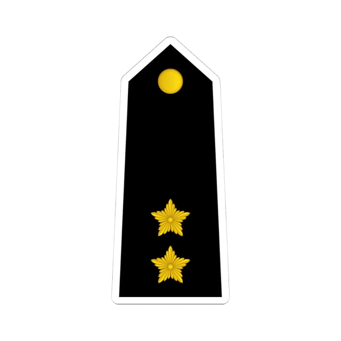 09 Somali Navy 1LT (Mali) (Military Rank) STICKER Vinyl Kiss-Cut Decal 4 Inch White - The Sticker Space