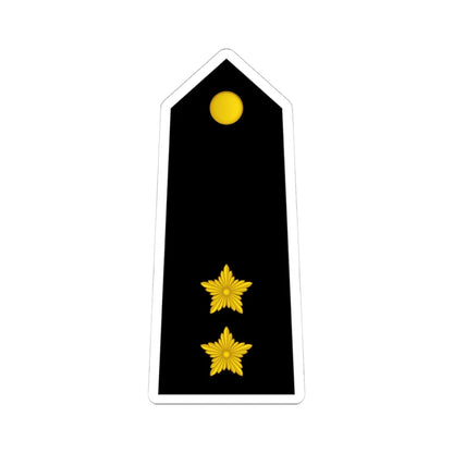 09 Somali Navy 1LT (Mali) (Military Rank) STICKER Vinyl Kiss-Cut Decal 4 Inch White - The Sticker Space
