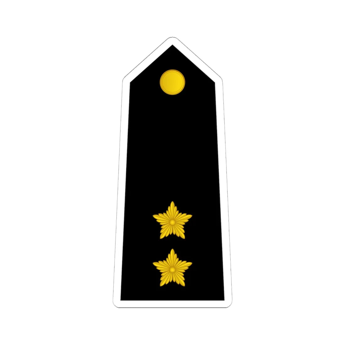 09 Somali Navy 1LT (Mali) (Military Rank) STICKER Vinyl Kiss-Cut Decal 6 Inch White - The Sticker Space
