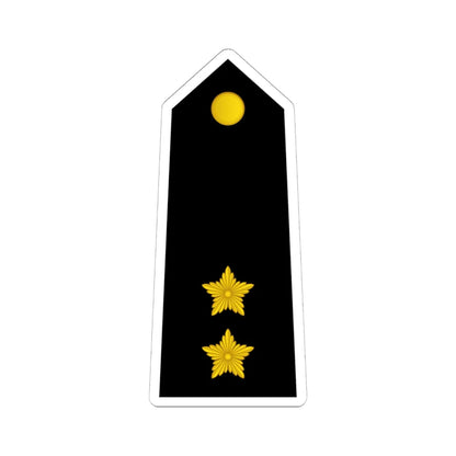 09 Somali Navy 1LT (Mali) (Military Rank) STICKER Vinyl Kiss-Cut Decal 6 Inch White - The Sticker Space