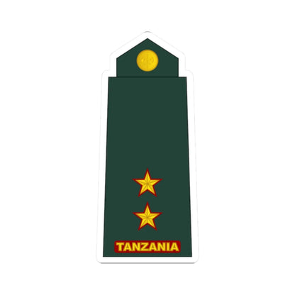 09 Tanzania Army 1LT (Tanzania) (Military Rank) STICKER Vinyl Kiss-Cut Decal 2 Inch White - The Sticker Space