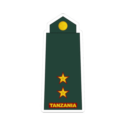 09 Tanzania Army 1LT (Tanzania) (Military Rank) STICKER Vinyl Kiss-Cut Decal 3 Inch White - The Sticker Space