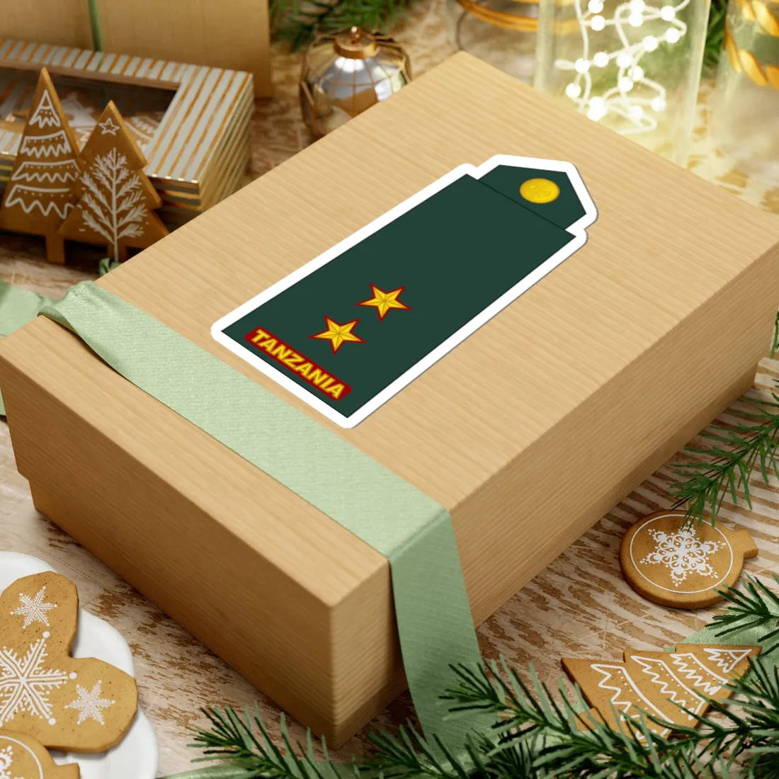 09 Tanzania Army 1LT (Tanzania) (Military Rank) STICKER Vinyl Kiss-Cut Decal - The Sticker Space