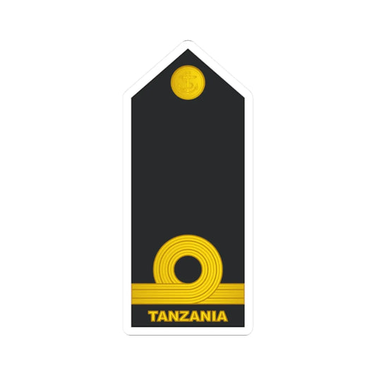 09 Tanzania Navy SLT (Tanzania) (Military Rank) STICKER Vinyl Kiss-Cut Decal 2 Inch White - The Sticker Space