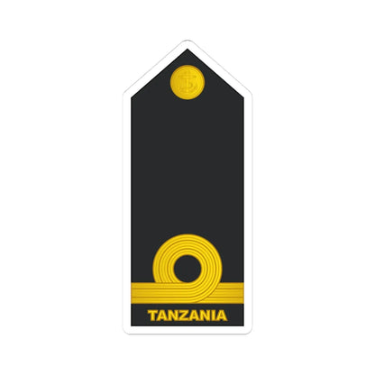 09 Tanzania Navy SLT (Tanzania) (Military Rank) STICKER Vinyl Kiss-Cut Decal 3 Inch White - The Sticker Space