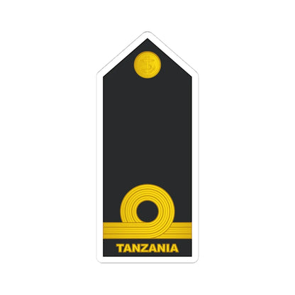 09 Tanzania Navy SLT (Tanzania) (Military Rank) STICKER Vinyl Kiss-Cut Decal 4 Inch White - The Sticker Space