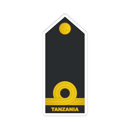 09 Tanzania Navy SLT (Tanzania) (Military Rank) STICKER Vinyl Kiss-Cut Decal 6 Inch White - The Sticker Space