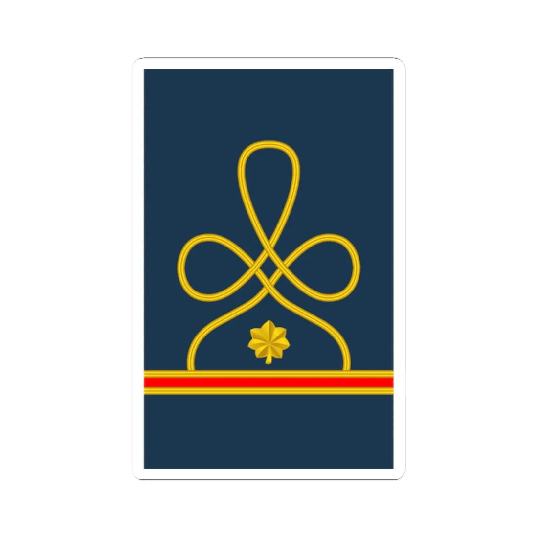 09 US Army Mess Uniform MAJ (United States) (Military Rank) STICKER Vinyl Kiss-Cut Decal 2 Inch White - The Sticker Space