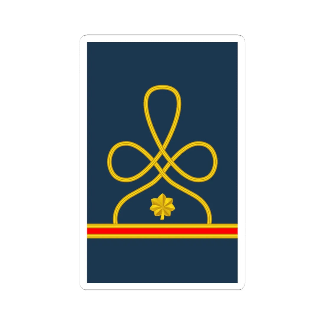 09 US Army Mess Uniform MAJ (United States) (Military Rank) STICKER Vinyl Kiss-Cut Decal 3 Inch White - The Sticker Space