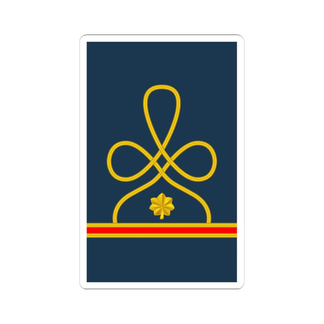 09 US Army Mess Uniform MAJ (United States) (Military Rank) STICKER Vinyl Kiss-Cut Decal 4 Inch White - The Sticker Space