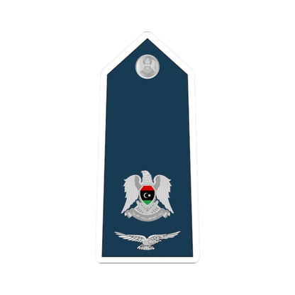 09.Libyan Air Force MAJ (Libya) (Military Rank) STICKER Vinyl Kiss-Cut Decal 2 Inch White - The Sticker Space