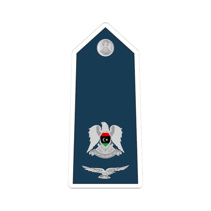 09.Libyan Air Force MAJ (Libya) (Military Rank) STICKER Vinyl Kiss-Cut Decal 3 Inch White - The Sticker Space