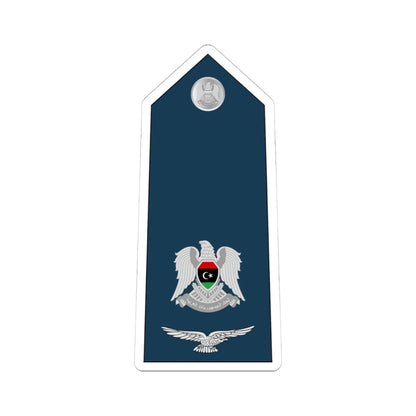 09.Libyan Air Force MAJ (Libya) (Military Rank) STICKER Vinyl Kiss-Cut Decal 4 Inch White - The Sticker Space