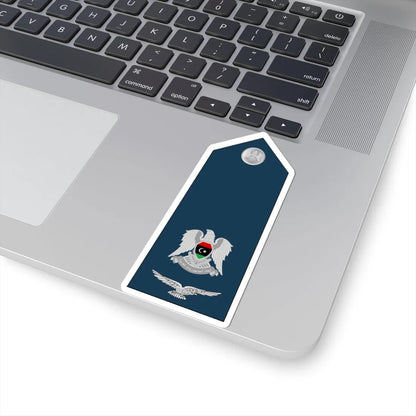 09.Libyan Air Force MAJ (Libya) (Military Rank) STICKER Vinyl Kiss-Cut Decal - The Sticker Space