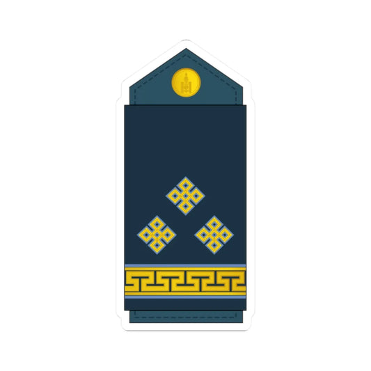 09.Mongolian Air Force SLT (Mongolia) (Military Rank) STICKER Vinyl Kiss-Cut Decal 2 Inch White - The Sticker Space