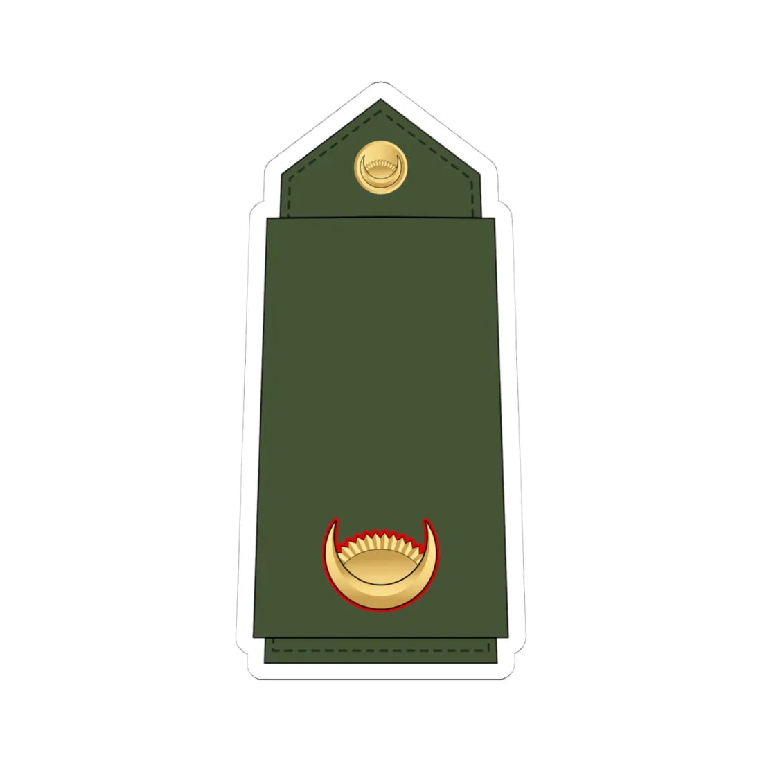 09.Nepalese Army WO2 (Nepal) (Military Rank) STICKER Vinyl Kiss-Cut Decal 4 Inch White - The Sticker Space