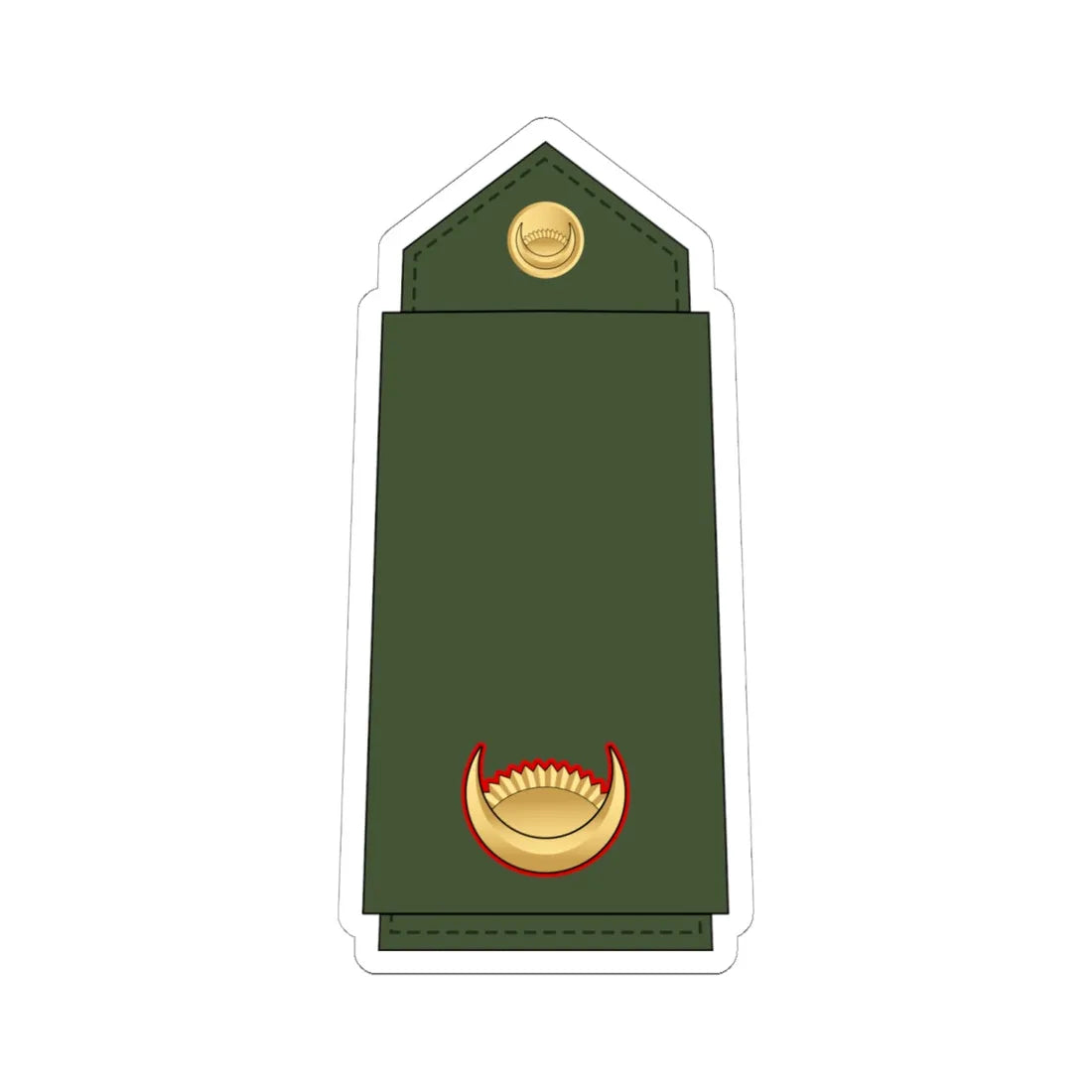 09.Nepalese Army WO2 (Nepal) (Military Rank) STICKER Vinyl Kiss-Cut Decal 6 Inch White - The Sticker Space
