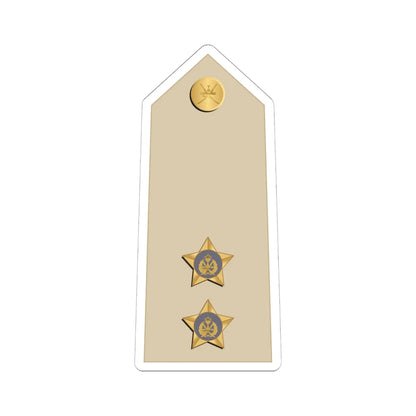 09.RAFO 1LT (Oman) (Military Rank) STICKER Vinyl Kiss-Cut Decal 6 Inch White - The Sticker Space