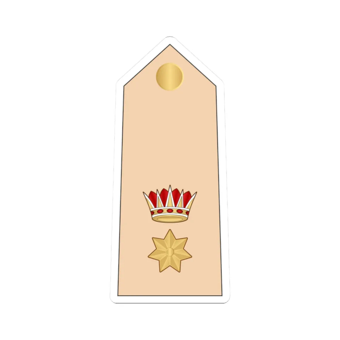 09.RBLF LTC (Bahrain) (Military Rank) STICKER Vinyl Kiss-Cut Decal 2 Inch White - The Sticker Space