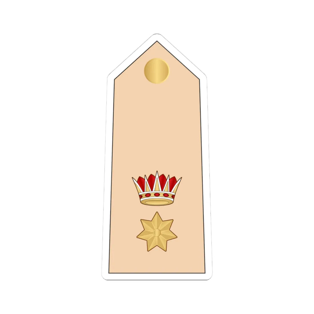 09.RBLF LTC (Bahrain) (Military Rank) STICKER Vinyl Kiss-Cut Decal 3 Inch White - The Sticker Space