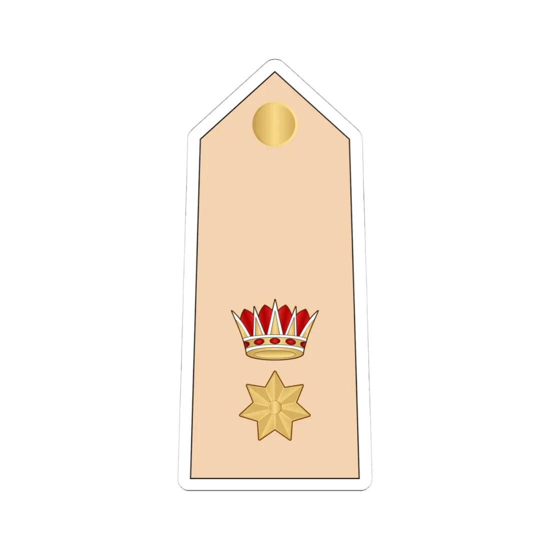 09.RBLF LTC (Bahrain) (Military Rank) STICKER Vinyl Kiss-Cut Decal 4 Inch White - The Sticker Space