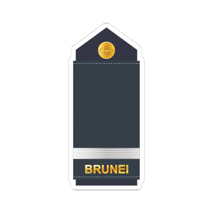 09.RBrAF OC (Brunei) (Military Rank) STICKER Vinyl Kiss-Cut Decal 4 Inch White - The Sticker Space
