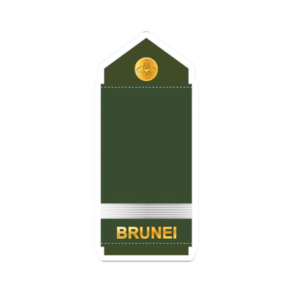 09.RBrLF OC (Brunei) (Military Rank) STICKER Vinyl Kiss-Cut Decal 2 Inch White - The Sticker Space