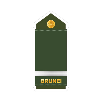 09.RBrLF OC (Brunei) (Military Rank) STICKER Vinyl Kiss-Cut Decal 3 Inch White - The Sticker Space