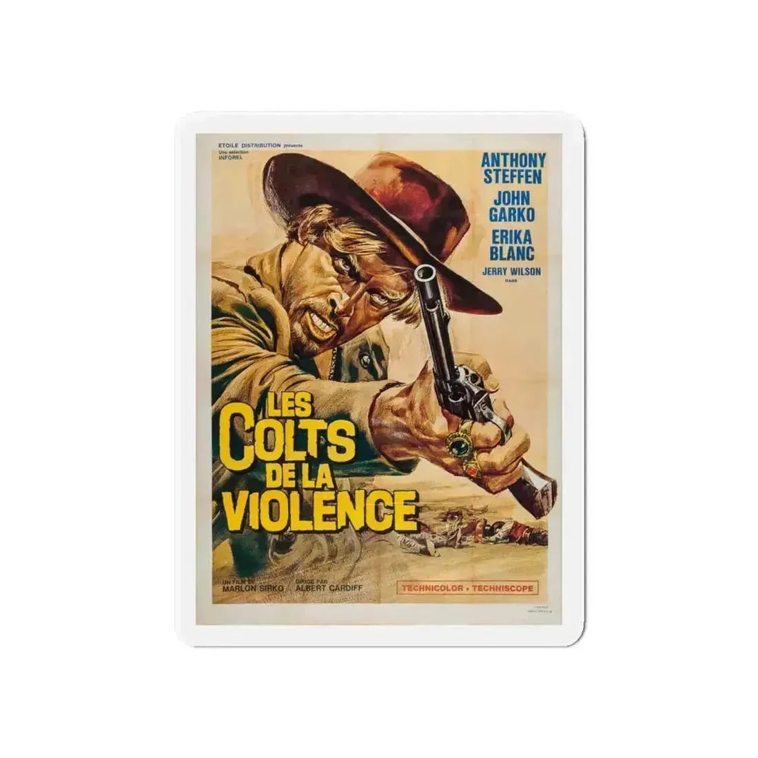 1,000 ON THE BLACK 1966 Movie Poster - Refrigerator Magnet 6 Inch - The Sticker Space