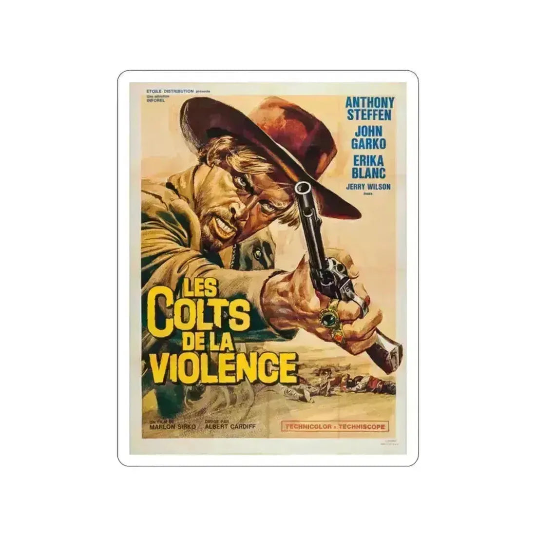 $1,000 ON THE BLACK 1966 Movie Poster STICKER Vinyl Die-Cut Decal 2 Inch - The Sticker Space