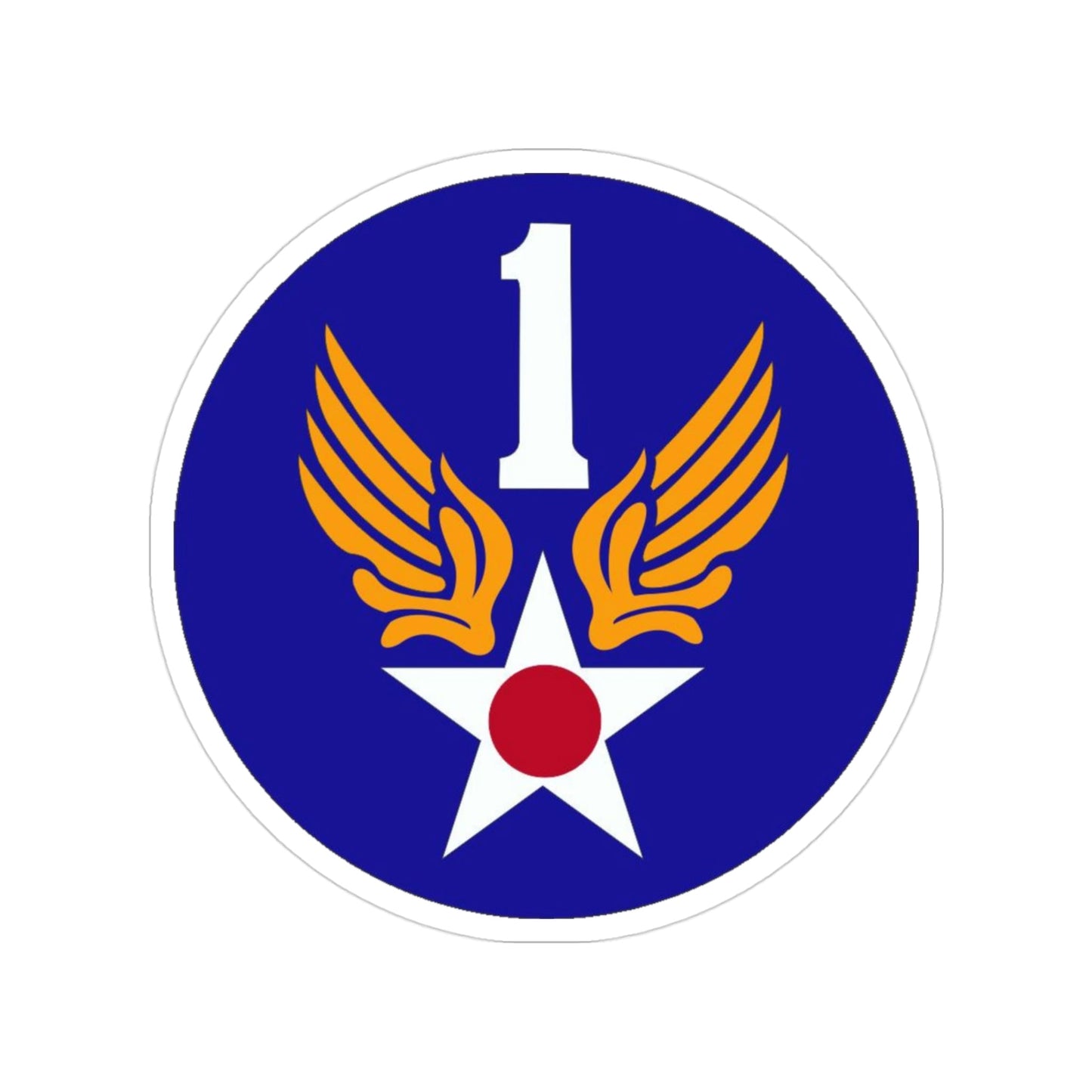 1 Air Force (U.S. Army) Transparent STICKER Die-Cut Vinyl Decal-3 Inch-The Sticker Space