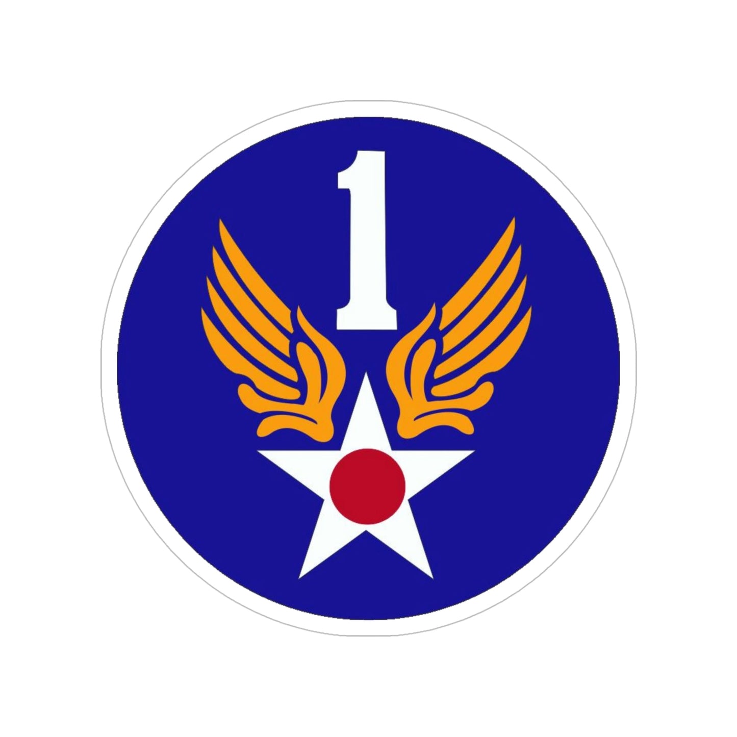 1 Air Force (U.S. Army) Transparent STICKER Die-Cut Vinyl Decal-5 Inch-The Sticker Space