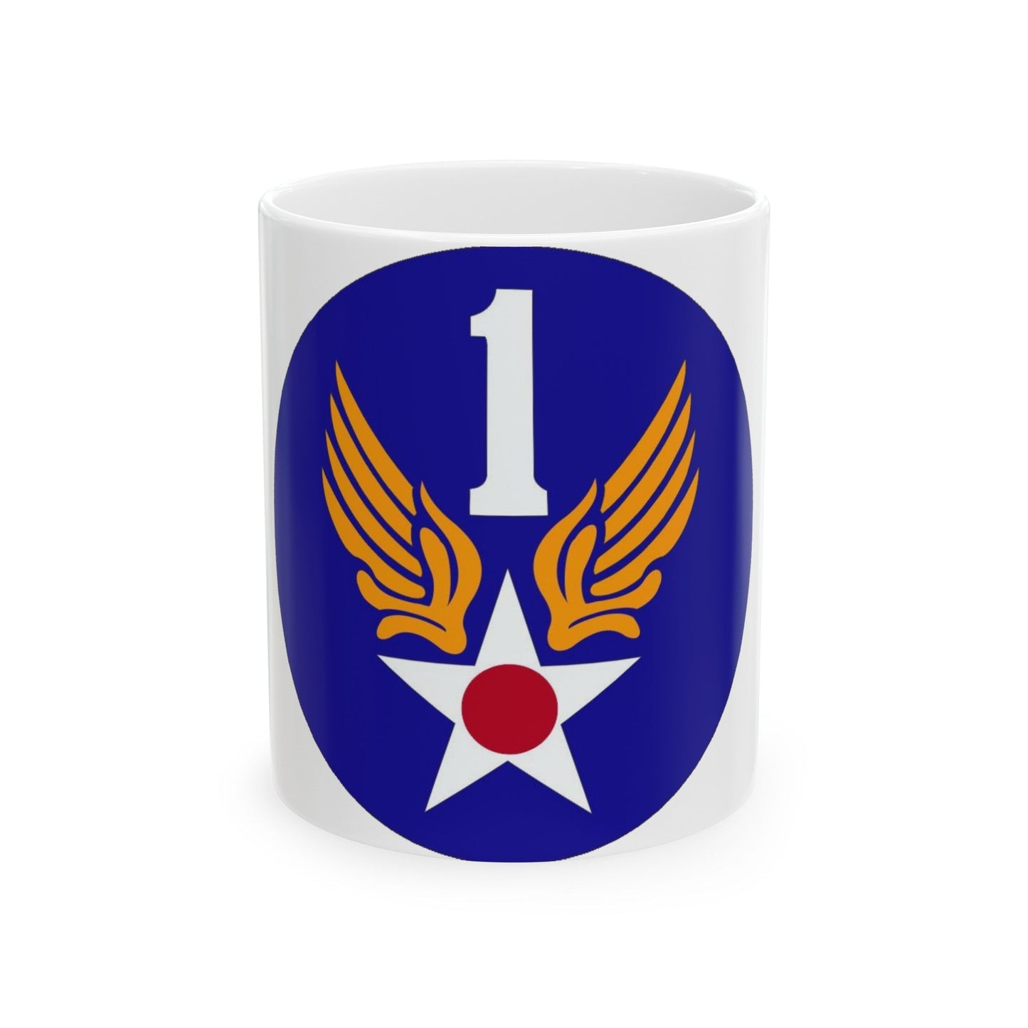 1 Air Force (U.S. Army) White Coffee Mug-11oz-The Sticker Space