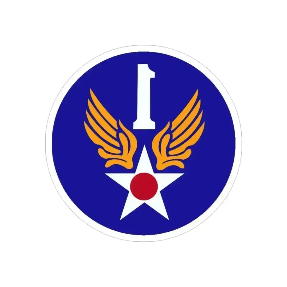 1 Air Force (U.S. Army) REVERSE PRINT Transparent Die-Cut STICKER 3 Inch Die-Cut Transparent - The Sticker Space