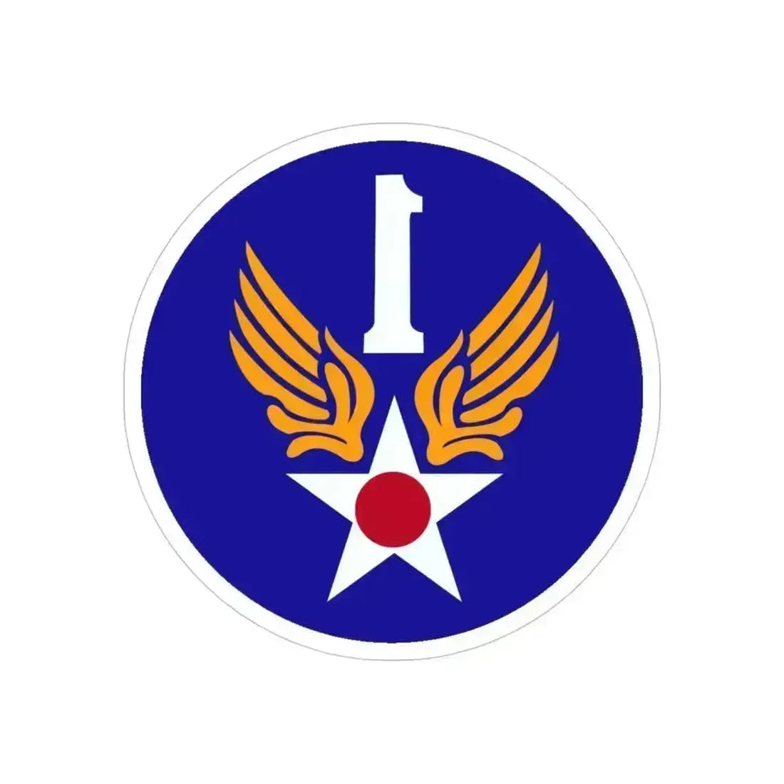 1 Air Force (U.S. Army) REVERSE PRINT Transparent Die-Cut STICKER 4 Inch Die-Cut Transparent - The Sticker Space