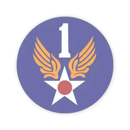 1 Air Force (U.S. Army) STICKER Vinyl Kiss-Cut Decal 4 Inch Transparent - The Sticker Space