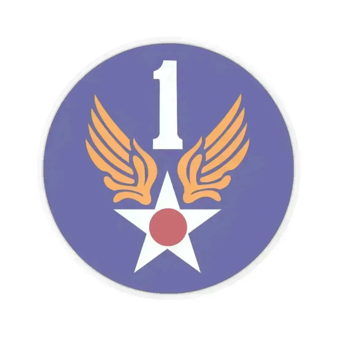 1 Air Force (U.S. Army) STICKER Vinyl Kiss-Cut Decal 6 Inch Transparent - The Sticker Space