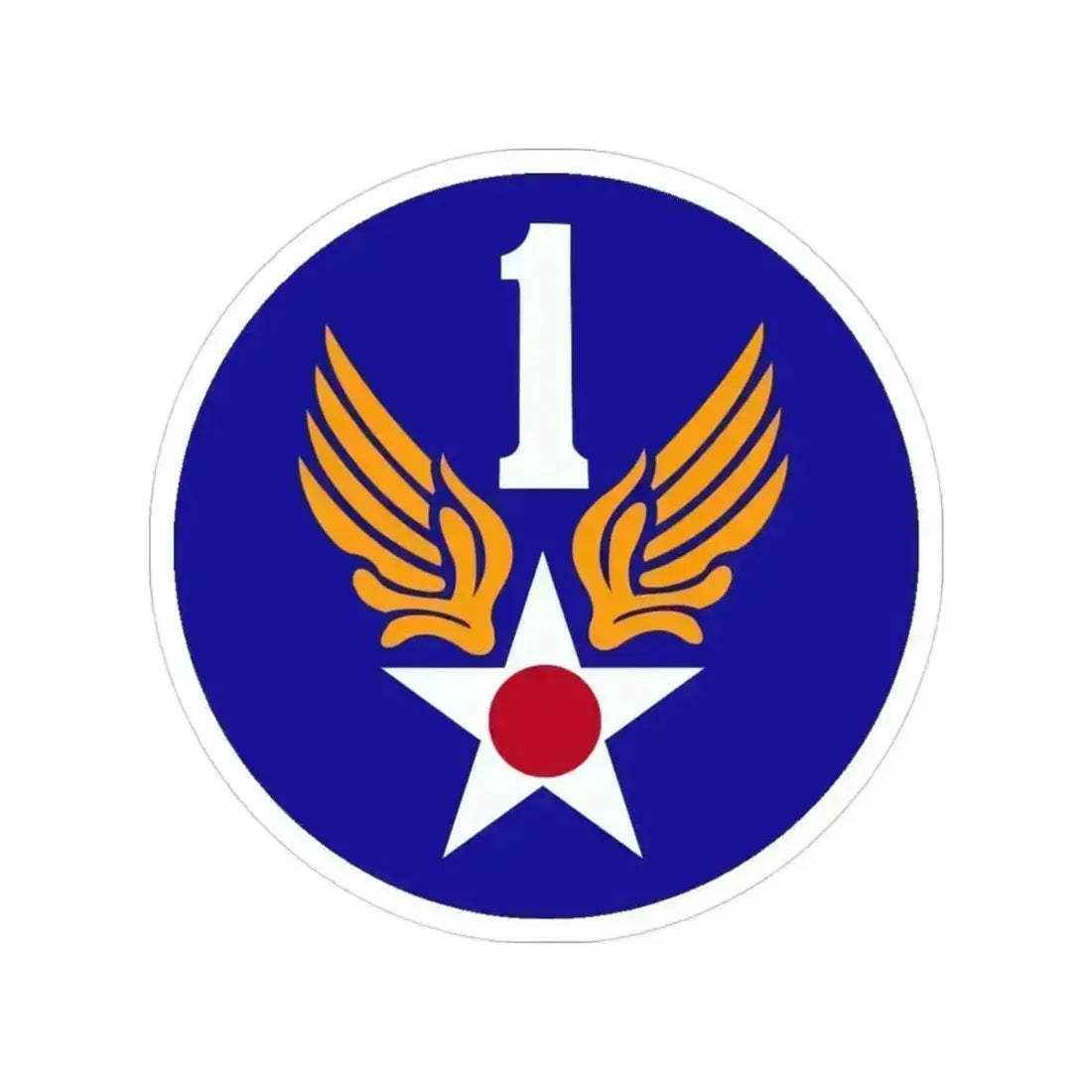 1 Air Force (U.S. Army) Transparent STICKER Die-Cut Vinyl Decal 3 Inch - The Sticker Space