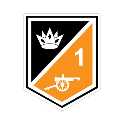 1 Artillery Regiment (Ireland) (Coat of Arms) STICKER Vinyl Kiss-Cut Decal 6 Inch White - The Sticker Space