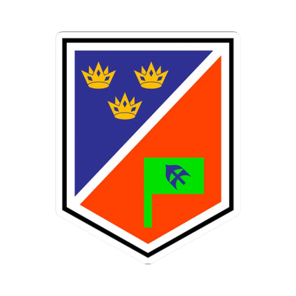 1 Brigade Headquarters (Ireland) (Coat of Arms) STICKER Vinyl Kiss-Cut Decal 2 Inch White - The Sticker Space