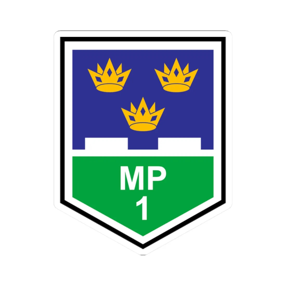 1 Brigade MP Coy (Ireland) (Coat of Arms) STICKER Vinyl Kiss-Cut Decal 2 Inch White - The Sticker Space